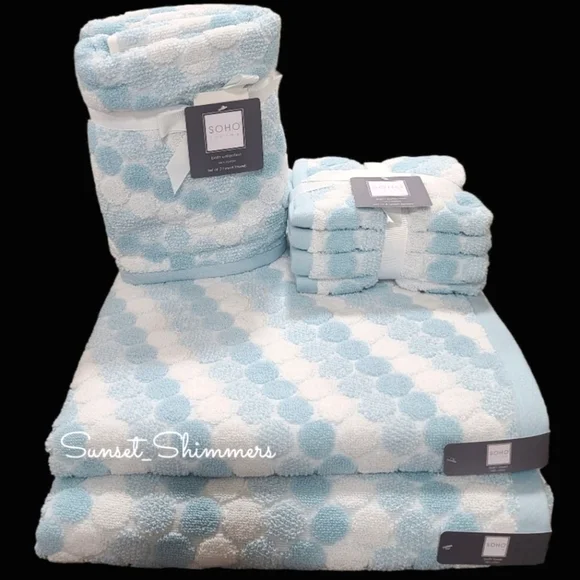 Soho living Bath 8pc Soho Living 2 Bath 2 Hand 4 Washcloth